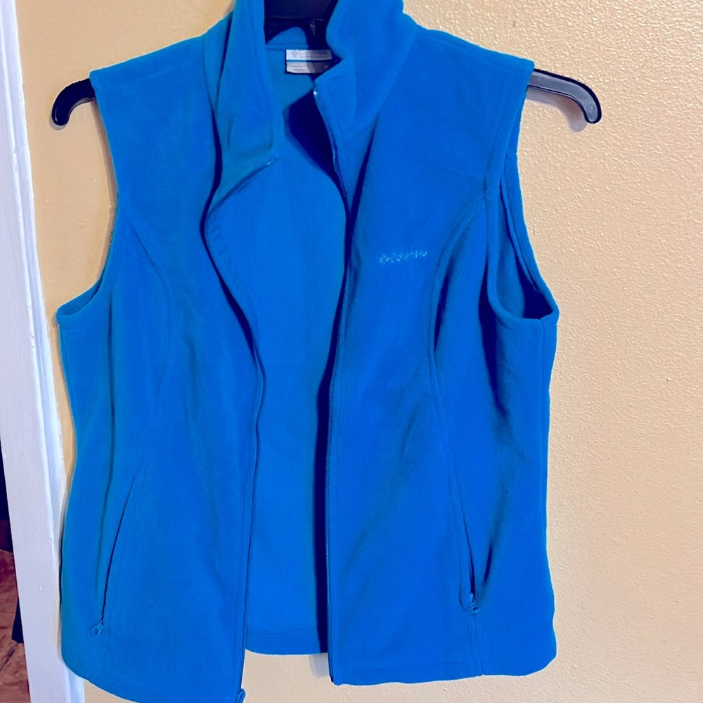 Womens Columbia Médium Vest Blue Teal